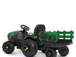 Детский электромобиль трактор M 4463BLR-10 зеленый 2 мотора 45W, 1аккум12V9AH