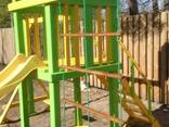 Детский игровой домик для детской площадки, из дерева.