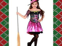 Детский карнавальный костюм Ведьмочки, Волшебница, утренник