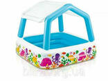 Детский надувной бассейн с ручным насосом и подстилкой Intex 57470-2 "Аквариум", 157 х. .. - фото 1
