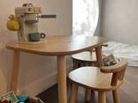 Детский столик и два стульчика из бука Tatoy для детей 4-7 лет - фото 2