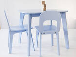 Детский столик и два стульчика Tatoy для детей 2-4 лет Голубой - фото 1