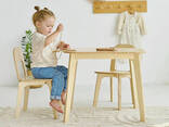 Детский столик и два стульчика Tatoy для детей 4-7 лет Натуральный