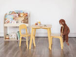 Детский столик и два стульчика Tatoy для детей 4-7 лет Желтый - фото 2