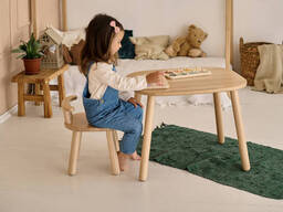 Детский столик и стульчик из бука Tatoy для детей 4-7 лет