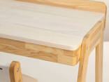 Детский столик с выдвижным ящиком и стульчик Tatoy для детей 2-7 лет Белый под. .. - фото 3