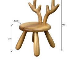 Детский стульчик олень Свен из натурального дерева