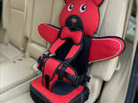 Детское Бескаркасное Автокресло в форме Медвежонка (Цвет Коричневый) - фото 1