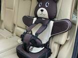 Детское Бескаркасное Автокресло в форме Медвежонка (Цвет Красный) - фото 3