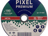 Диск отрезной по металлу 180х1,6х22,23мм // Pixel Premium (07-2034) - фото 1