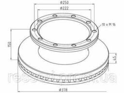 Диск тормозной ROR LM/LMC DX195 RD 31.788.700.40 2122734
