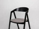 Дизайнерский стул "GURU Tender" деревянный с мягким сидениям Чорний (Бук) - фото 1