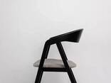 Дизайнерский стул "GURU Tender" деревянный с мягким сидениям Чорний (Бук) - фото 2