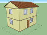 Дом каркасный из сип-панелей 7,2 на 5 м, 2 этажа, 72 м2 - фото 2