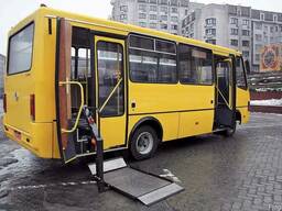 Дооборудование автобусов Богдан ( инвалидными площадками )