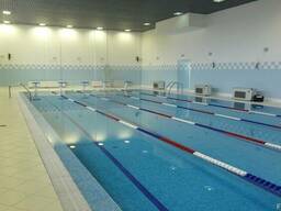 Дорожки разделительные для бассейна, тумбы стартовые