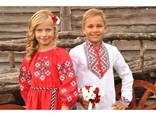 Яскравий святковий комплект для дітей в українському стилі - вишиванка хлопчику та сукня
