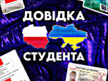Довідка студента | Справка студента | Польща | Легітимація - фото 1