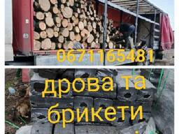 Дрова колоті та неколоті дуб, граб, береза Одеса та область.