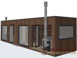 Двухмодульная каркасная сауна Premium Thermo 26,25м2 Gartensauna-55 от производителя. .. - фото 2