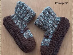 Дитячі носочки-туфельки ручної роботи