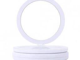 Дзеркало для макіяжу Large Mirror з LED-підсвічуванням. Колір: білий