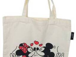 Эко сумка шоппер для покупок Disney Mickey and friends бежевая