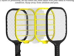 Электрическая мухобойка, отпугиватель насекомых на батарейках, сверхлегкий ручной...