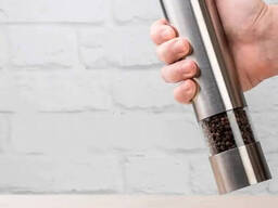 Электрический измельчитель специй мельница солонка перечница перцемолка на батарейках. ..