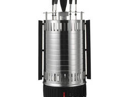 Электрошашлычница Vilgrand V10052 на 5 шампуров 1000 Вт автовращение, защитный кожух...