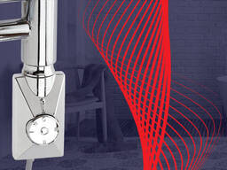 ЕлектроТЕН Hottech Volcano chrome: регулятор 20-65С +таймер 1-3 год + LED, + контроль...