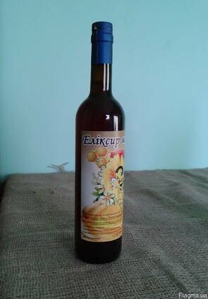 Эликсир медовый с прополисом, пергой, калиной