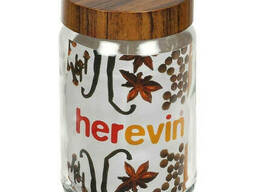 Емкость для сыпучих Herevin Woody 231367-000 660 мл