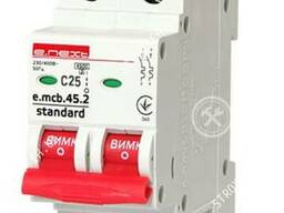 E. NEXT e. mcb. stand C25, 2р, 25А, C, 4.5кА Модульный автоматический выключатель
