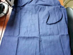 Фартук рабочий ткань грета синий цвет