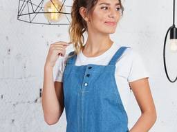 Фартуки пошив под заказ, джинсовый фартук сарафан
