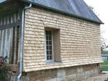 Фасад деревянный-гонт, гонтова крівля, шиндель - фото 1