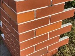 Фасадні термопанелі, клінкер на полотні, з утеплювачем. Готовий фасад.