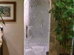 Фасады Витражи с спец-эффектом Морозко на стекле и зеркале.