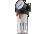 Фільтр для очищення повітря + редуктор у металі 1/2" Intertool PT-1410 - фото 1