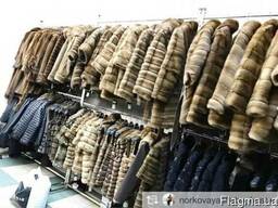 Стильная норковая жилетка поперечные пластины