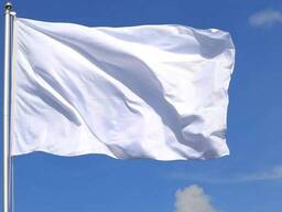 Флаг белый БНР 100% Бавовна