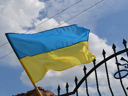 Флаг Украины размером 140 х90см в наличии и под заказ.