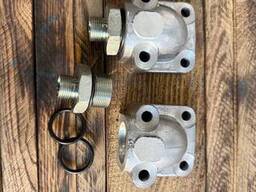 Фланец НШ-32 + штуцер + резиновые кольца (комплект) Штуцер М20×1.5 (S24, под ключ 24)