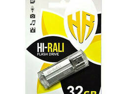 Флеш-накопитель USB 32GB Hi-Rali Corsair Series Silver (HI-32GBCORSL)