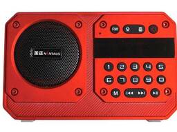 FM радиоприемник JS-9269-RD MP3 (TF/USB), Hi-Fi Bluetooth-динамик с микрофоном...