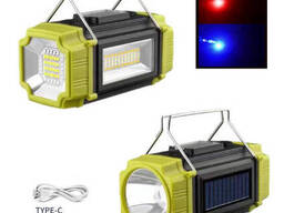 Фонарь переносной LS-228-LED White+RED+BLUE+Yellow, Фонарь для кемпинга с встроенным...