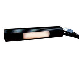 Фонарик с боковым светом и аккумулятором Черный