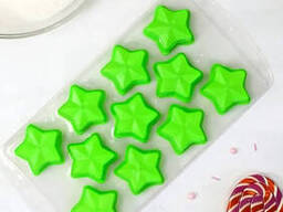 Форма для льда и конфет (шоколада) пластиковая с силиконовыми ячейками 21.5х11х2 см...