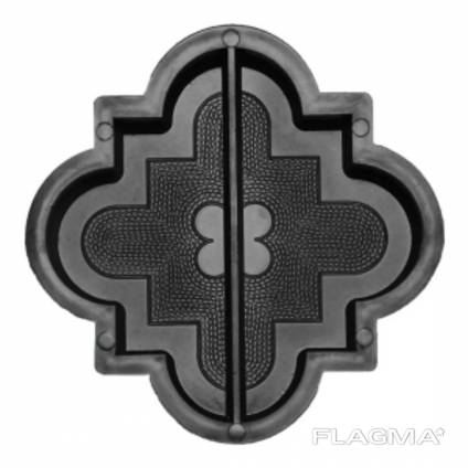 Форма для тротуарної плитки ЛІЛІЯ маленька половинка 215х215х45 Україна 1 шт